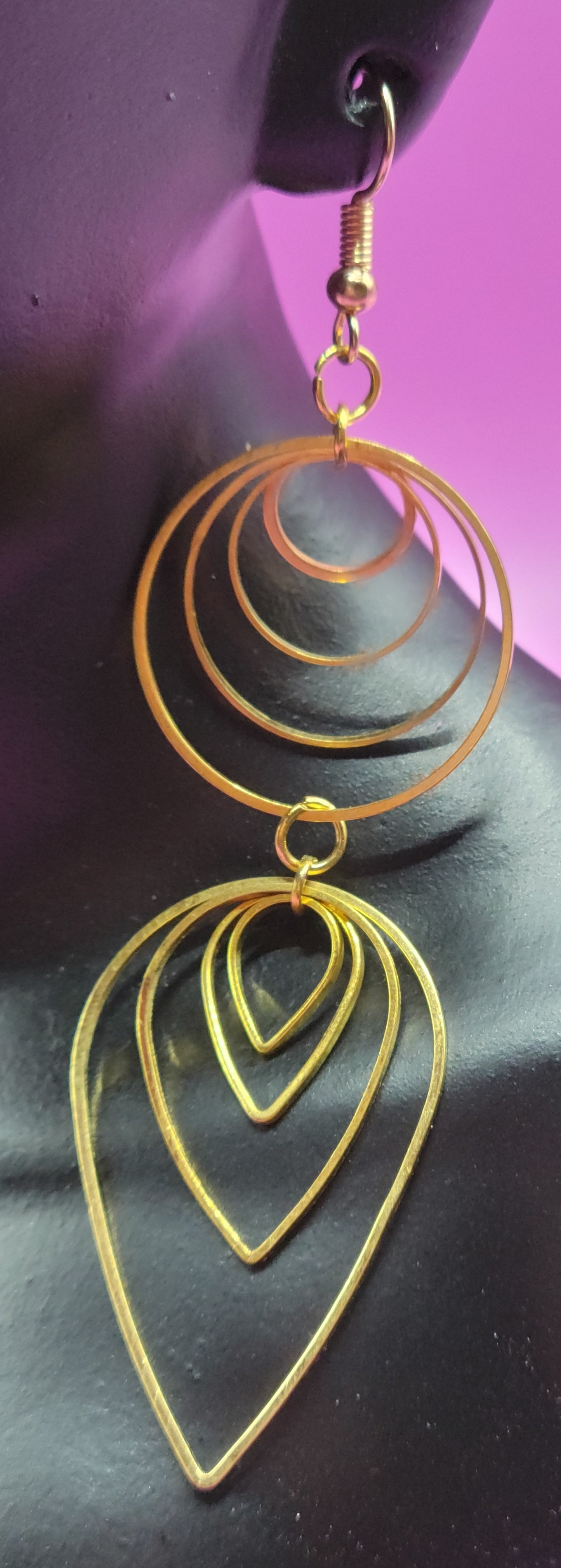 Gold layered earrings