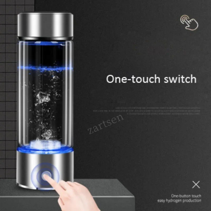 SPE/PEM Portable Hydrogen Generator Water Filter Ionizer Bottle