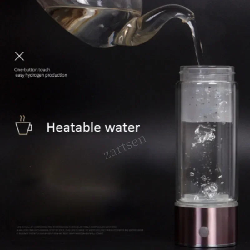 SPE/PEM Portable Hydrogen Generator Water Filter Ionizer Bottle