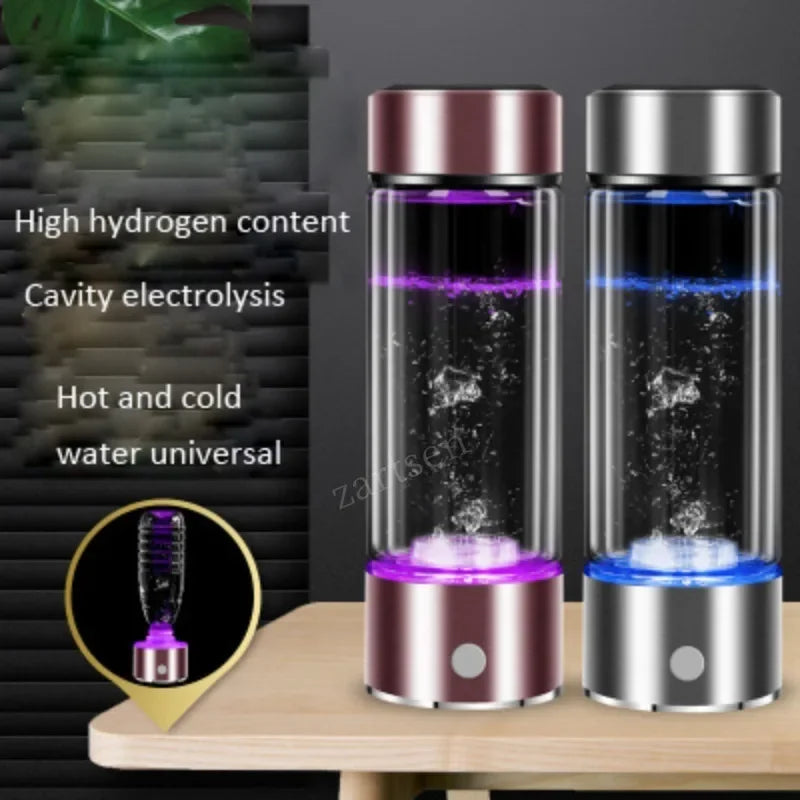 SPE/PEM Portable Hydrogen Generator Water Filter Ionizer Bottle