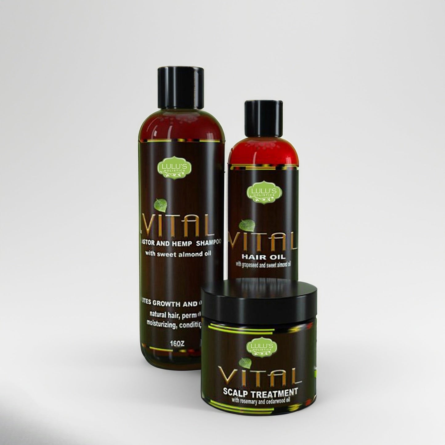 Vital Hair Combo – Hair Growth, Strength & Scalp Relief Set