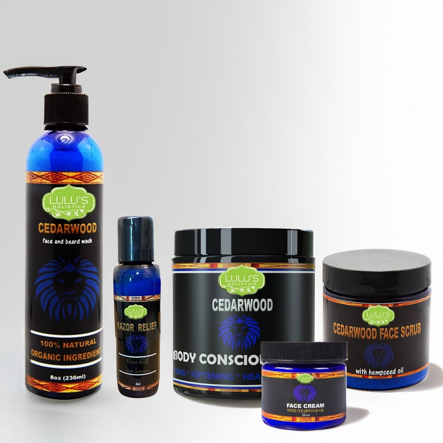 Holistics Men’s Box – Cedarwood Face, Body & Grooming Set