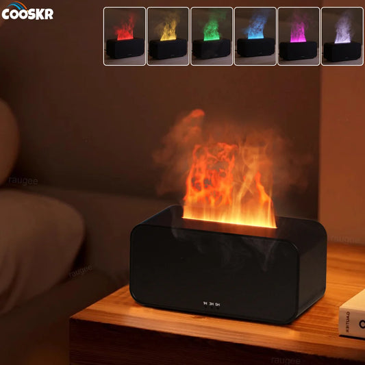 Mini Flame Automatic Fragrance Diffuser Home Humidifier With LED Light